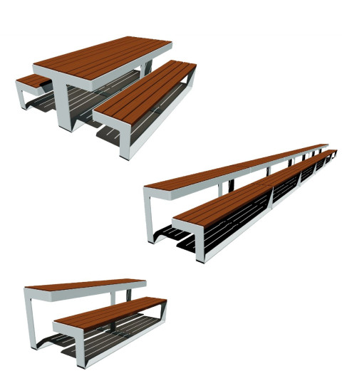 Picknicktafel modulair